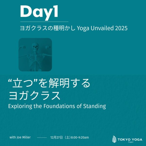 12月27日（土）〜ヨガクラスとその種明かし「身体と動きの総点検 」 JoeMiller - 画像 (2)