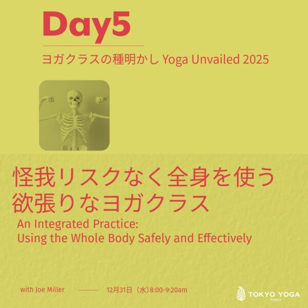 12月27日（土）〜ヨガクラスとその種明かし「身体と動きの総点検 」 JoeMiller - 画像 (6)